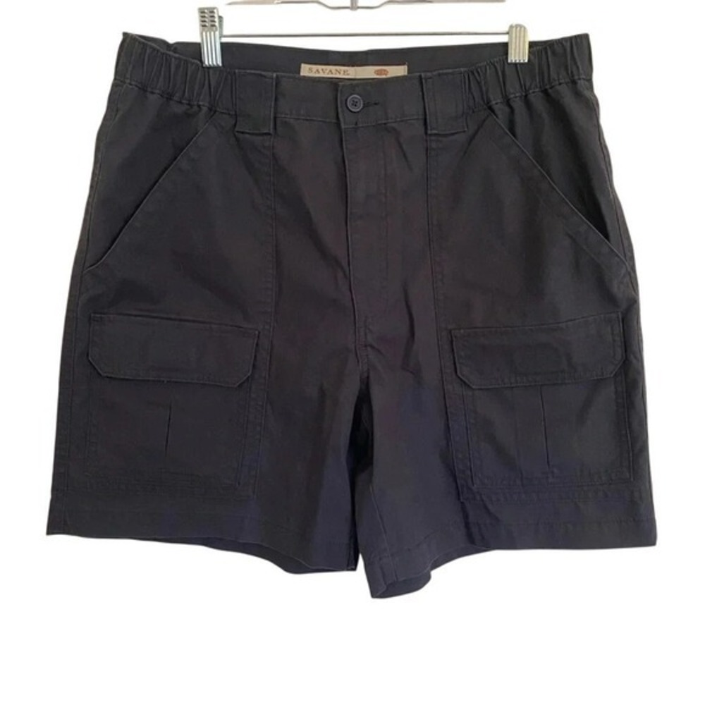 SAVANE Blue Gray Cargo Hiking Camping‎ Outdoor Shorts Size 34 Inseam 7" Men's